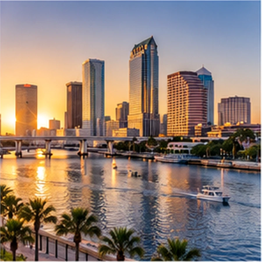Tampa Bay waterfront and downtown skyline